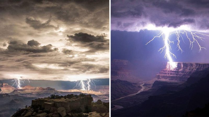 Epic Shots Lightning Storms Illuminate Grand Canyon’s Majestic Skies